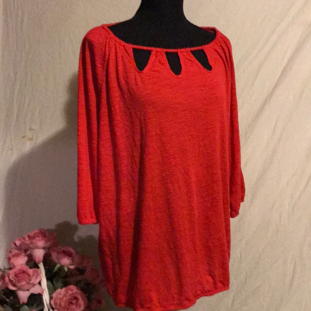 Faded Glory Cute red top xl
